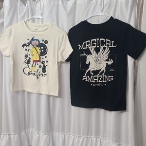 Coraline Kids Graphic T-Shirt - Cream